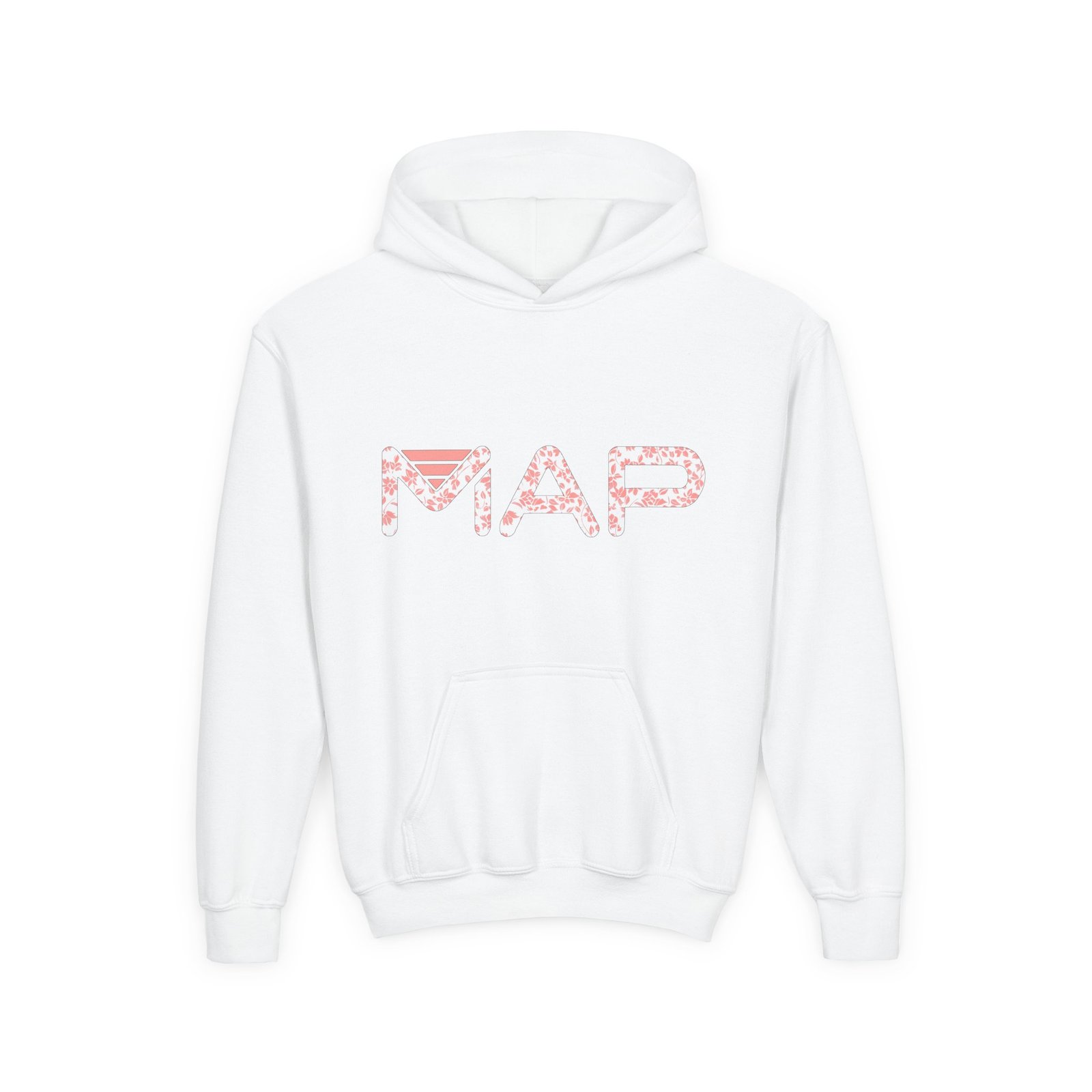 Youth Map Design Hoodie - Cozy Pullover for Kids, Perfect for School, Birthdays, and Everyday Wear, Teen Gifts, Adventure Apparel