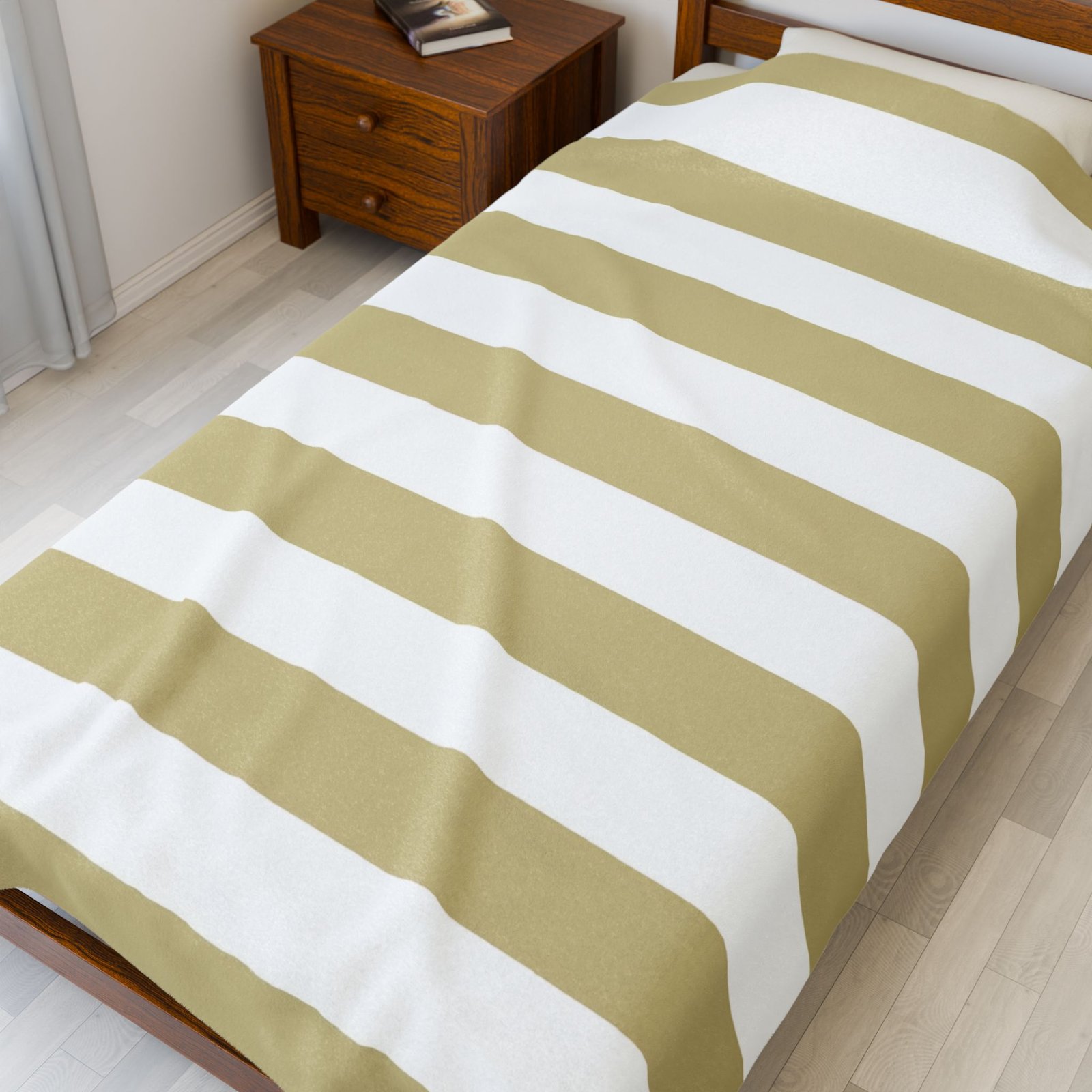 Cozy Velveteen Plush Blanket – Soft Striped Throw for Home Décor, Gift for Any Occasion, Perfect for Snuggling - Image 7