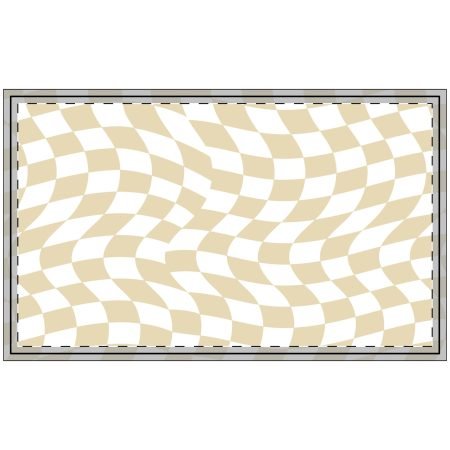 Stylish Polyester Doormat with Wave Pattern, Entryway Decor, Outdoor Rug, Home Warming Gift, Housewarming, Modern Porch Mat