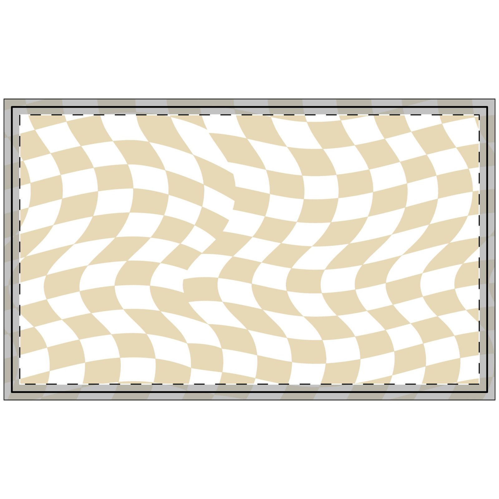 Stylish Polyester Doormat with Wave Pattern, Entryway Decor, Outdoor Rug, Home Warming Gift, Housewarming, Modern Porch Mat