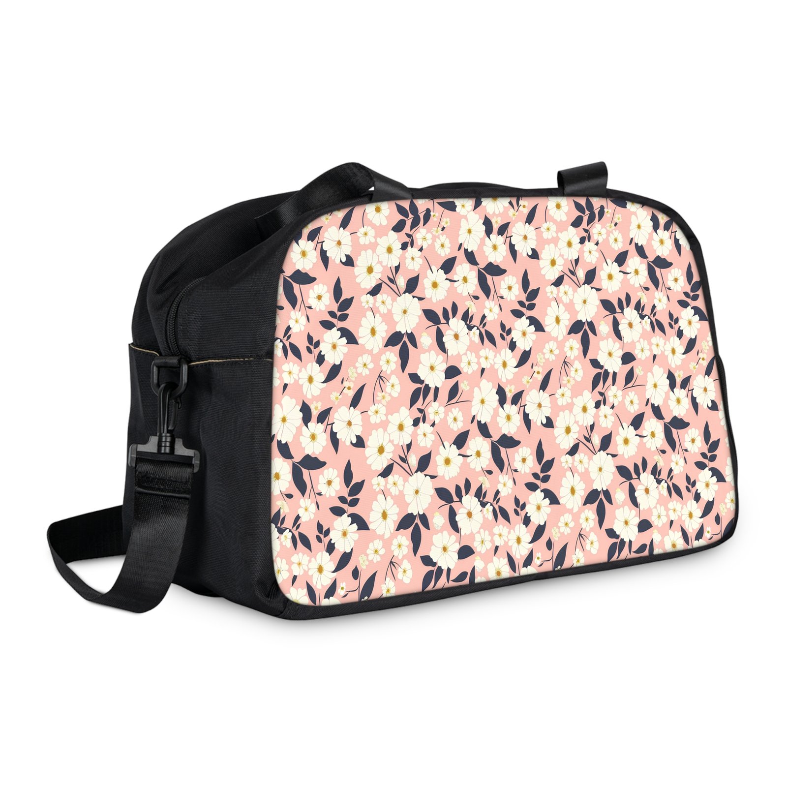 Floral Fitness Handbag - Stylish Gym Bag, Exercise Tote, Sports Travel Bag, Cute Workout Bag, Summer Floral Gym Essentials - Image 2
