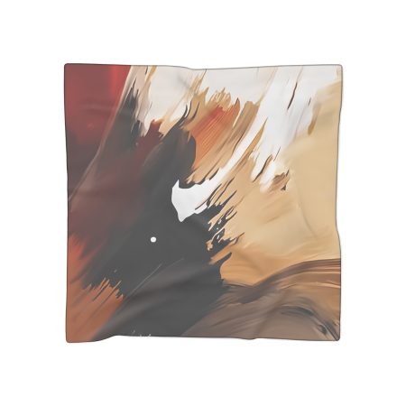 Chic Abstract Poly Scarf | Fashion Accessory, Statement Piece, Gift for Her, Everyday Wear, Cozy Layering