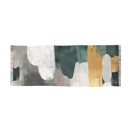 Abstract Art Light Scarf | Fashion Accessory for All Seasons, Gift for Her, Birthday, Home Decor, Stylish Wrap