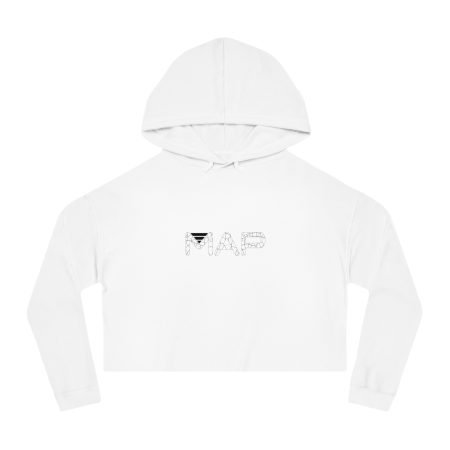 Stylish Map Print Cropped Hooded Sweatshirt – Trendy Pullover for Travel Lovers, Casual Chic, Gift for Adventurers, Graphic Hoodie