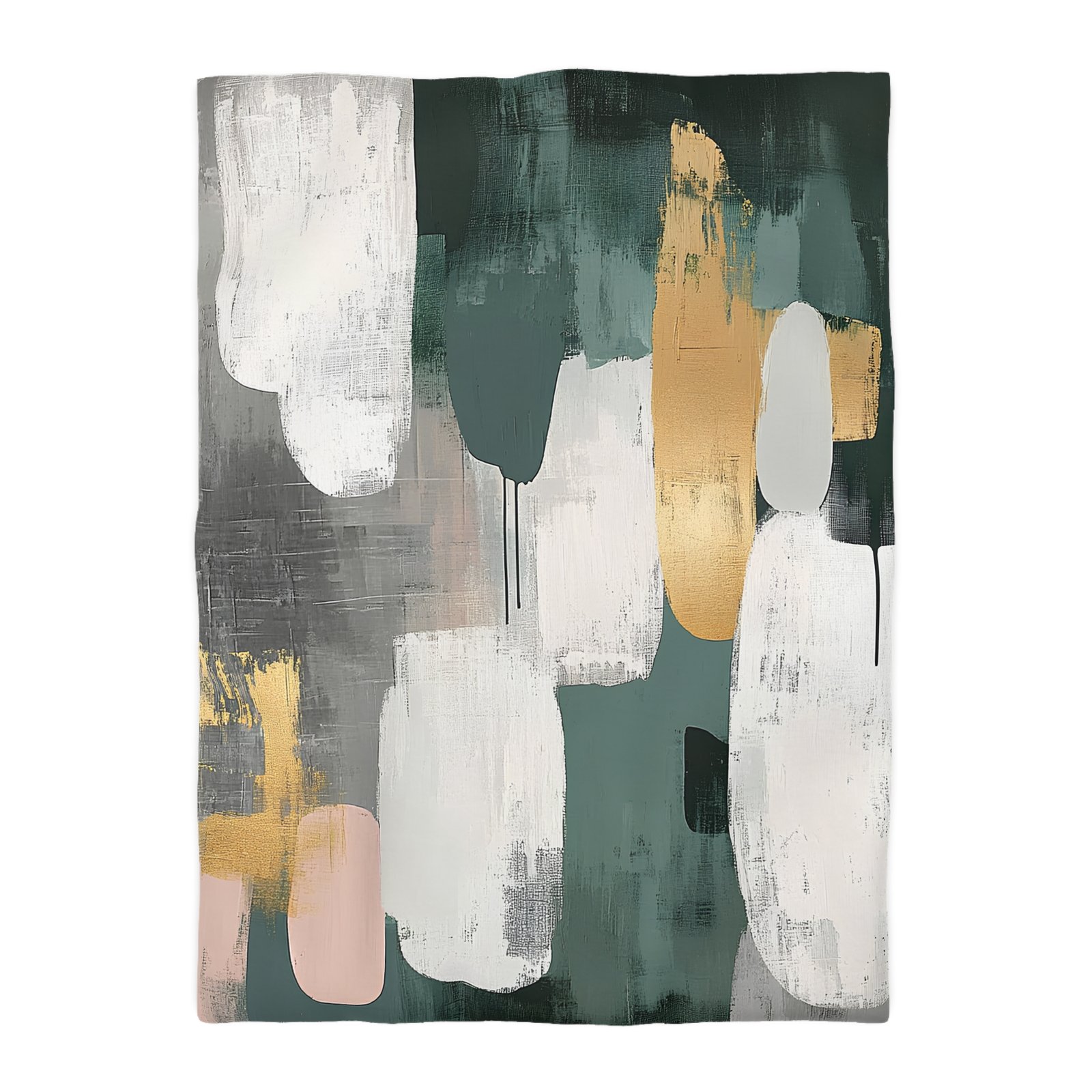 Chic Abstract Microfiber Duvet Cover, Modern Bedding, Minimalist Decor, Cozy Bedroom, Contemporary Design, Home Makeover - Image 22