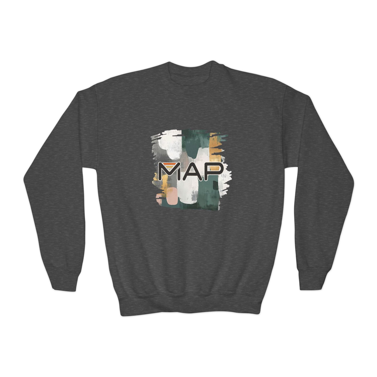 Stylish Youth Crewneck Sweatshirt with Abstract Map Design, Cozy Pullover for Teens and Kids, Perfect Gift for Holidays and Everyday Wear - Image 21