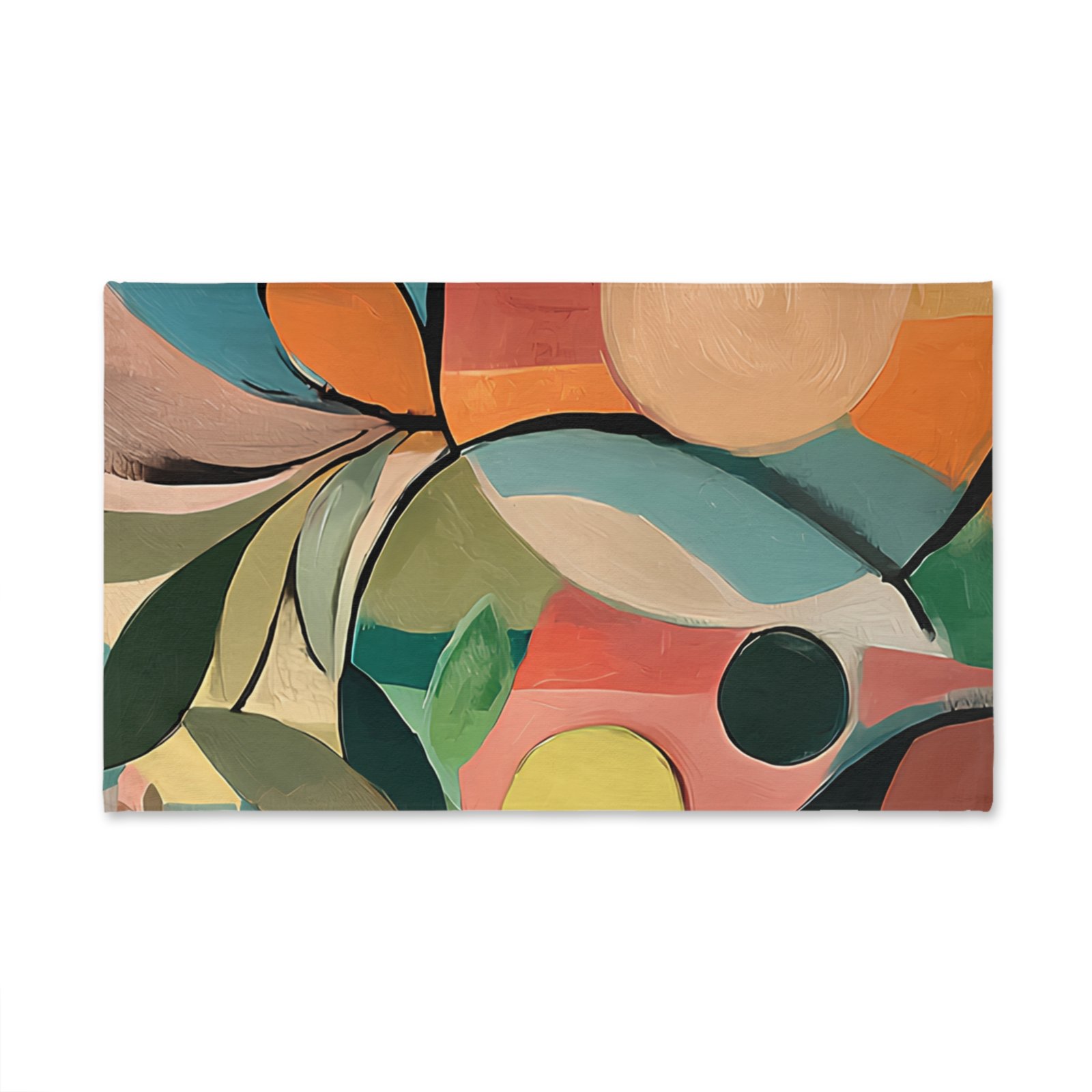 Colorful Abstract Hand Towel, Decorative Kitchen Towel, Modern Art Towel, Gift for Home Decor, Eco-Friendly Bath Towel - Image 2