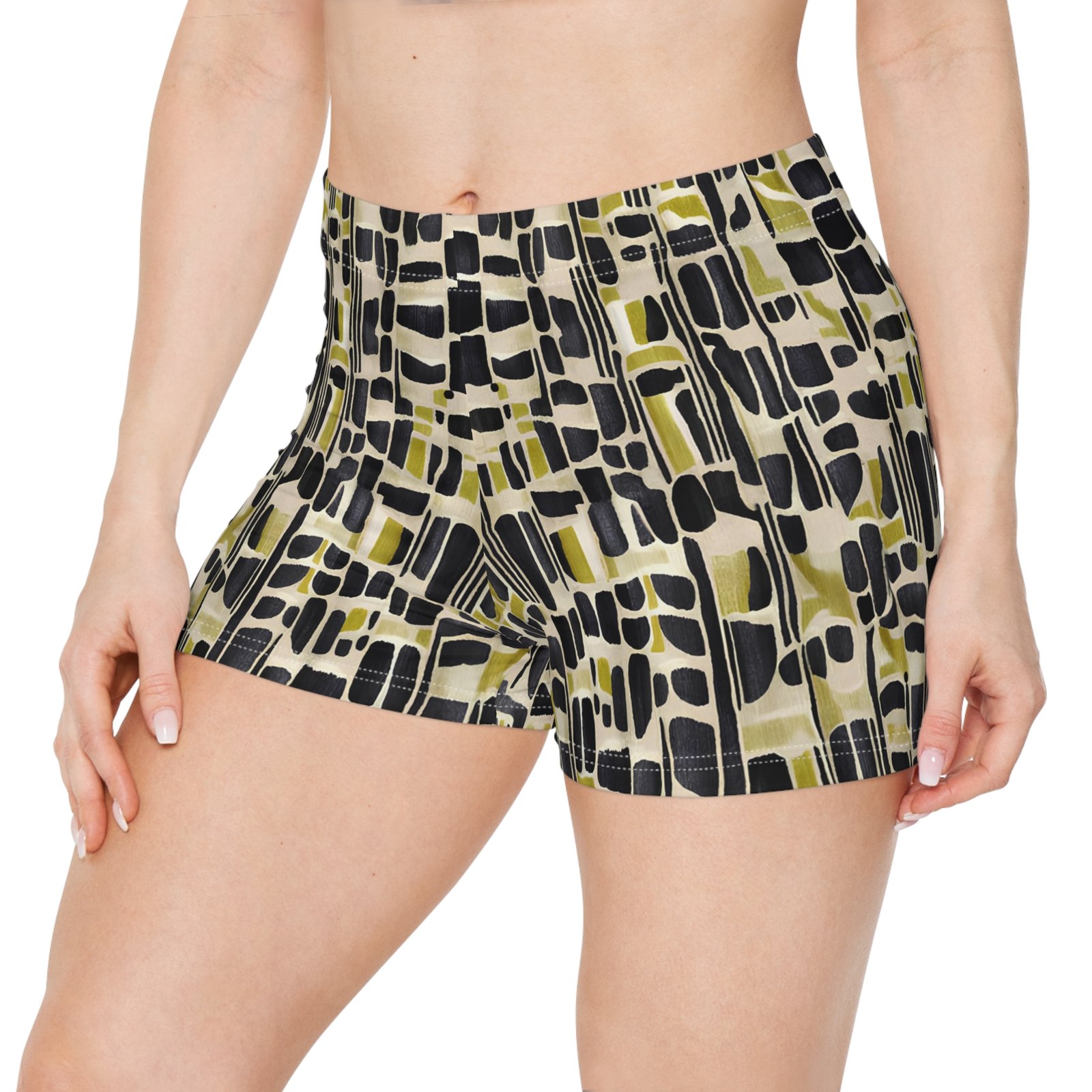 Chic Women’s Printed Shorts, Stylish Summer Lounge Shorts, Unique Casual Wear, Trendy Beachwear, Everyday Outfits - Image 3