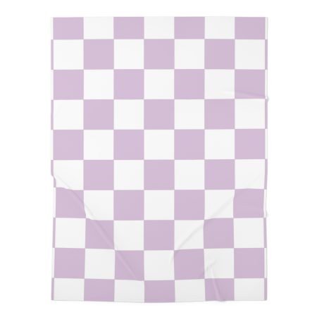 Charming Checkerboard Baby Swaddle Blanket, Soft Infant Wrap, Newborn Gift, Nursery Decor, Baby Shower Essential, Lavender Baby Blanket