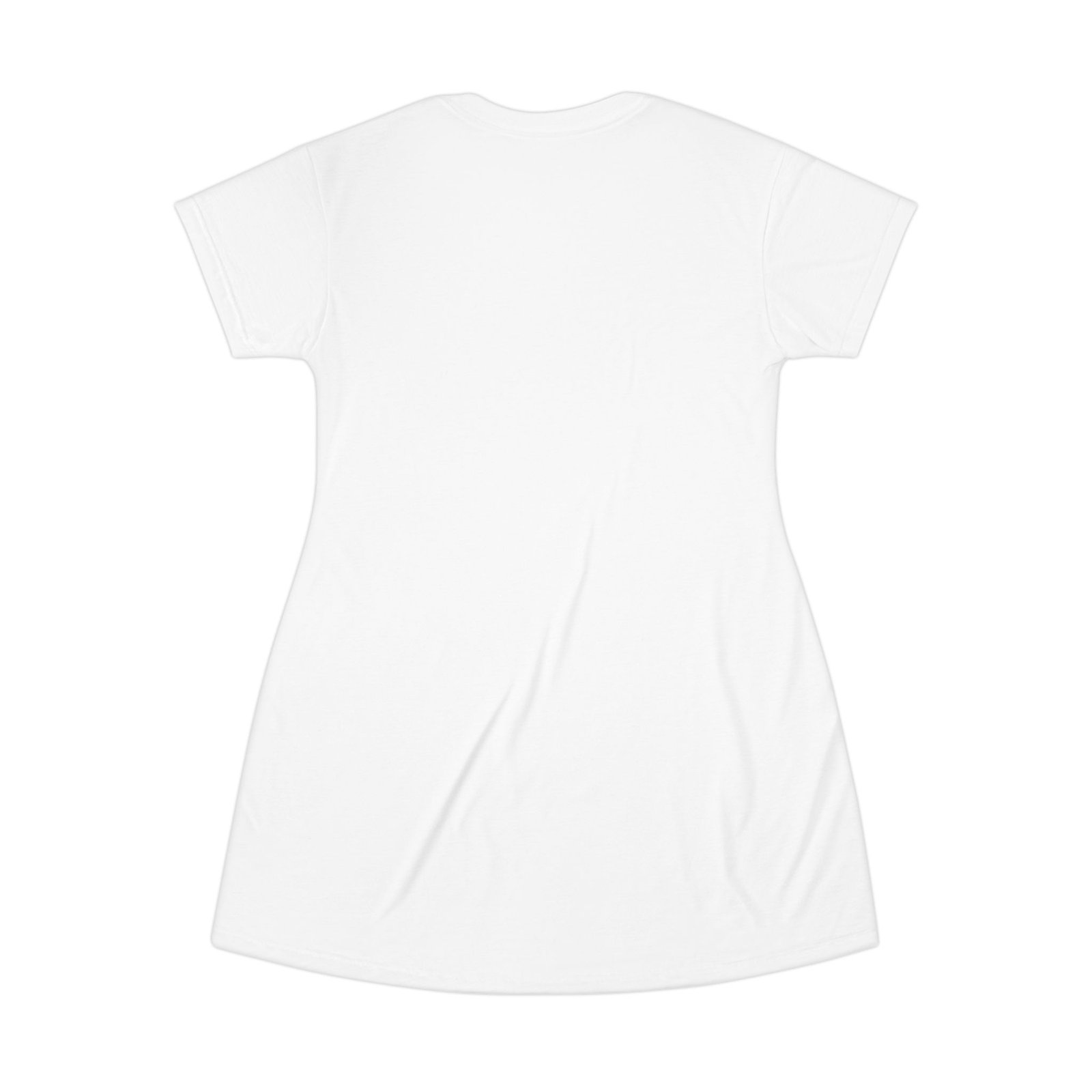 Colorful Map T-Shirt Dress, Casual Wear, Vacation Outfit, Gift for Travelers, Summer Dress, Map Print Dress - Image 2