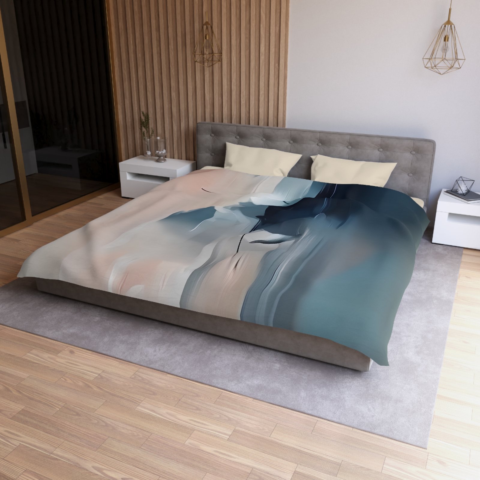Artistic Microfiber Duvet Cover | Abstract Bedding | Cozy Bedroom Decor | Modern Home Decor | Gift for Art Lovers - Image 15