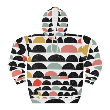 Colorful Abstract Pattern Unisex Pullover Hoodie | Trendy Streetwear, Cozy Gift, Casual Outfit, Unique Fashion, Everyday Wear