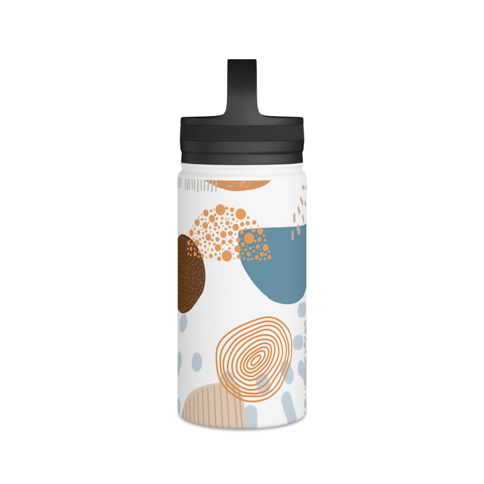 Modern Abstract Stainless Steel Water Bottle, Eco-Friendly Drinkware, Fitness Hydration, Travel Accessory, Unique Gift - Image 4