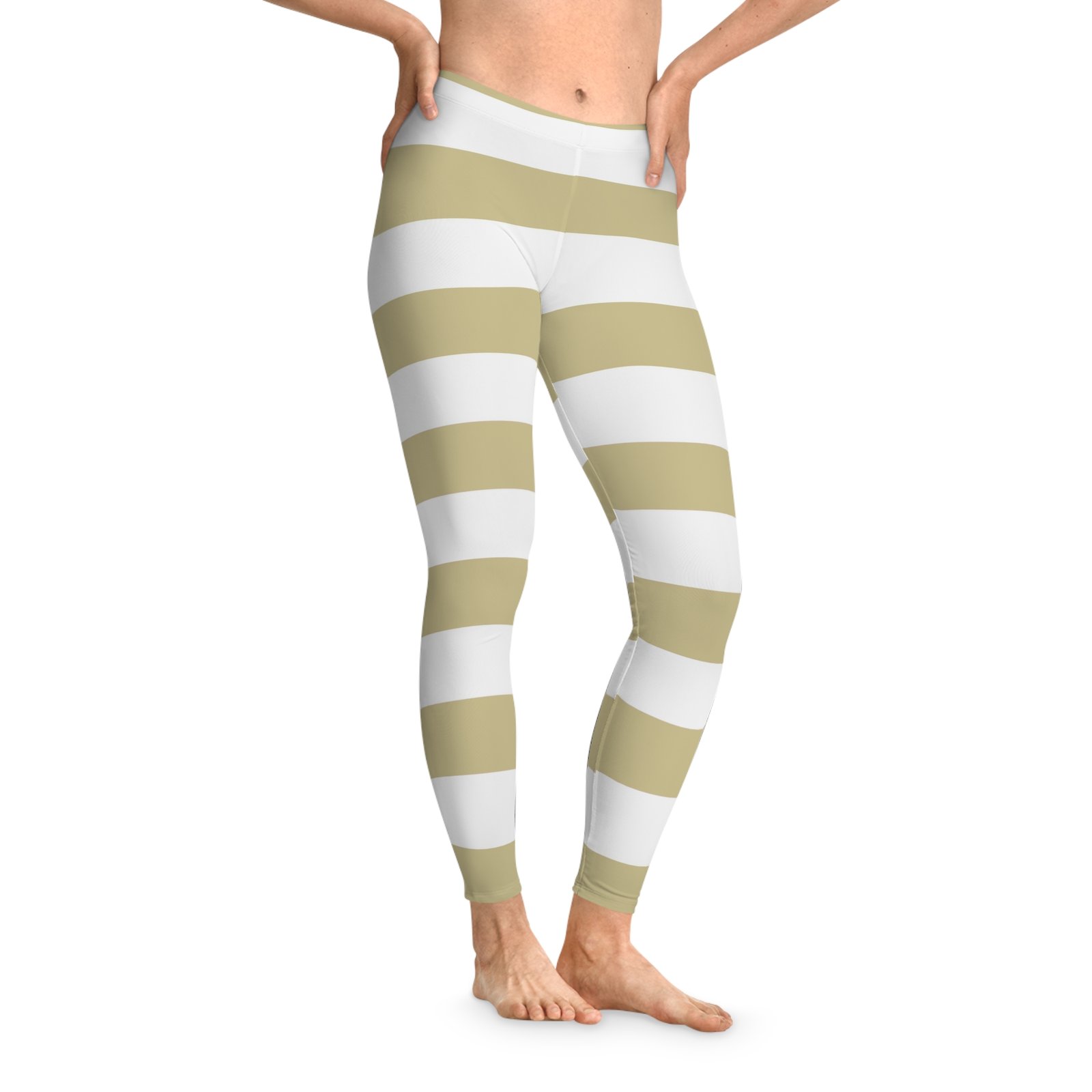 Chic Striped Leggings - Comfy, Fashionable, Perfect for Yoga, Workouts, Casual Outings, Mother's Day Gift, athleisure - Image 3