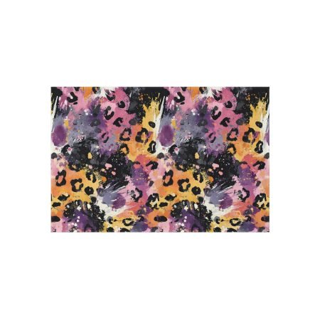 Vibrant Outdoor Rug, Boho Chic Area Mat, Patio Decor, Indoor/Outdoor Rug, Stylish Home Accessory