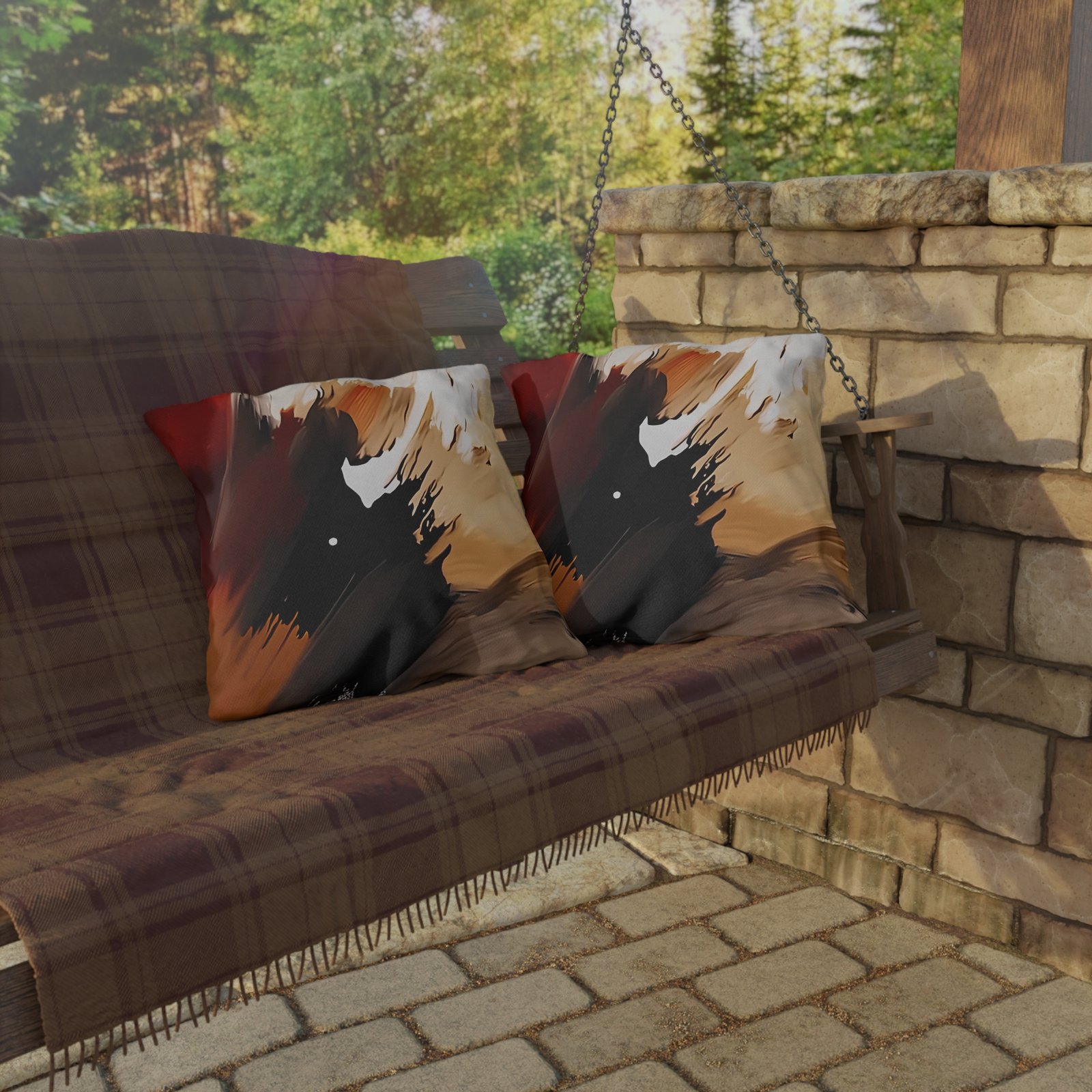 Abstract Bohemian Outdoor Pillows - Modern Decorative Cushions for Patio, Garden, Home Decor, Cozy Vibes, Gift Ideas - Image 16