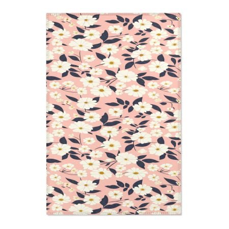 Floral Area Rugs, Boho Chic Home Decor, Living Room Accessories, Spring Decor, Cozy Living, Gift for Flower Lovers