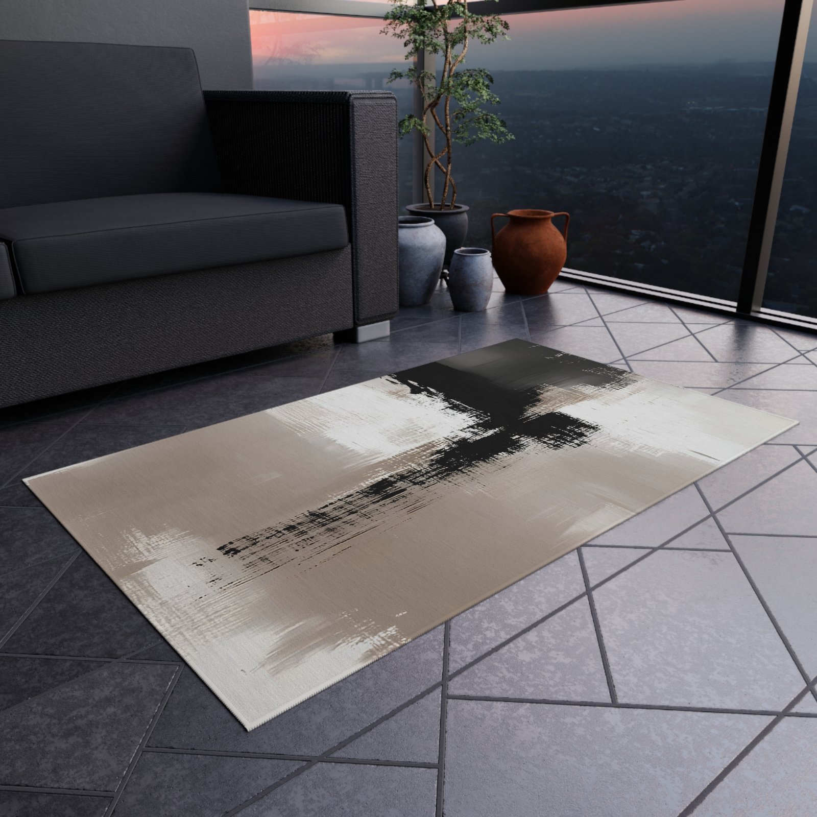 Stylish Outdoor Rug - Modern Floor Mat for Patio, Garden, Deck, Porch Decor, Versatile Area Rug, Home Decoration - Image 8