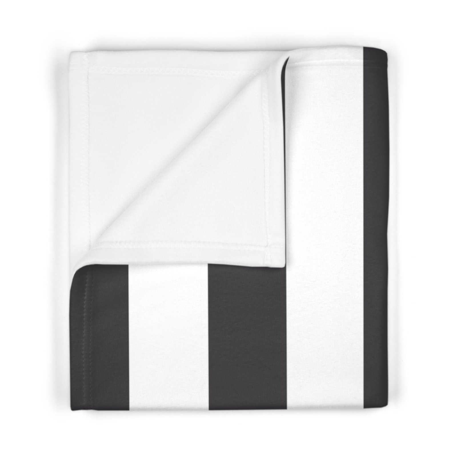 Chic Monochrome Soft Fleece Baby Blanket, Nursery Decor, Ideal Baby Shower Gift, Cozy Baby Blanket, Modern Striped Blanket - Image 2