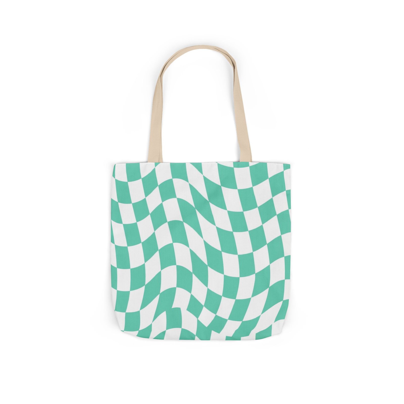 Trendy Checkered Canvas Tote Bag with 5-Color Straps, Eco-Friendly Shopping Bag, Stylish Beach Bag, Fashionable Gym Tote, Unique Gift Idea - Image 44
