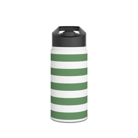 Stylish Stainless Steel Water Bottle with Green Stripes, Eco-Friendly Hydration, Motivational Travel Mug, Perfect for Outdoors, Gifts [...]