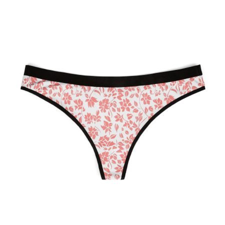 Floral Print Women's Thongs | Comfortable Underwear for Everyday Wear, Loungewear, Gifts, Valentine's Day, Self-Care