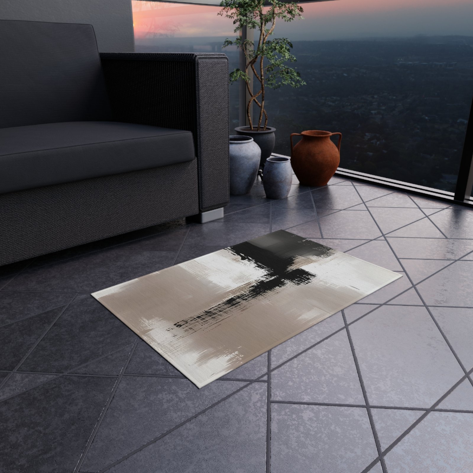 Stylish Outdoor Rug - Modern Floor Mat for Patio, Garden, Deck, Porch Decor, Versatile Area Rug, Home Decoration - Image 4