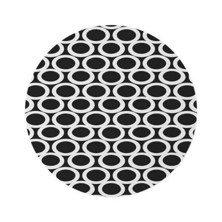 Modern Round Rug - Geometric Design for Living Room, Bedroom, Office, Boho Decor, Home Essentials