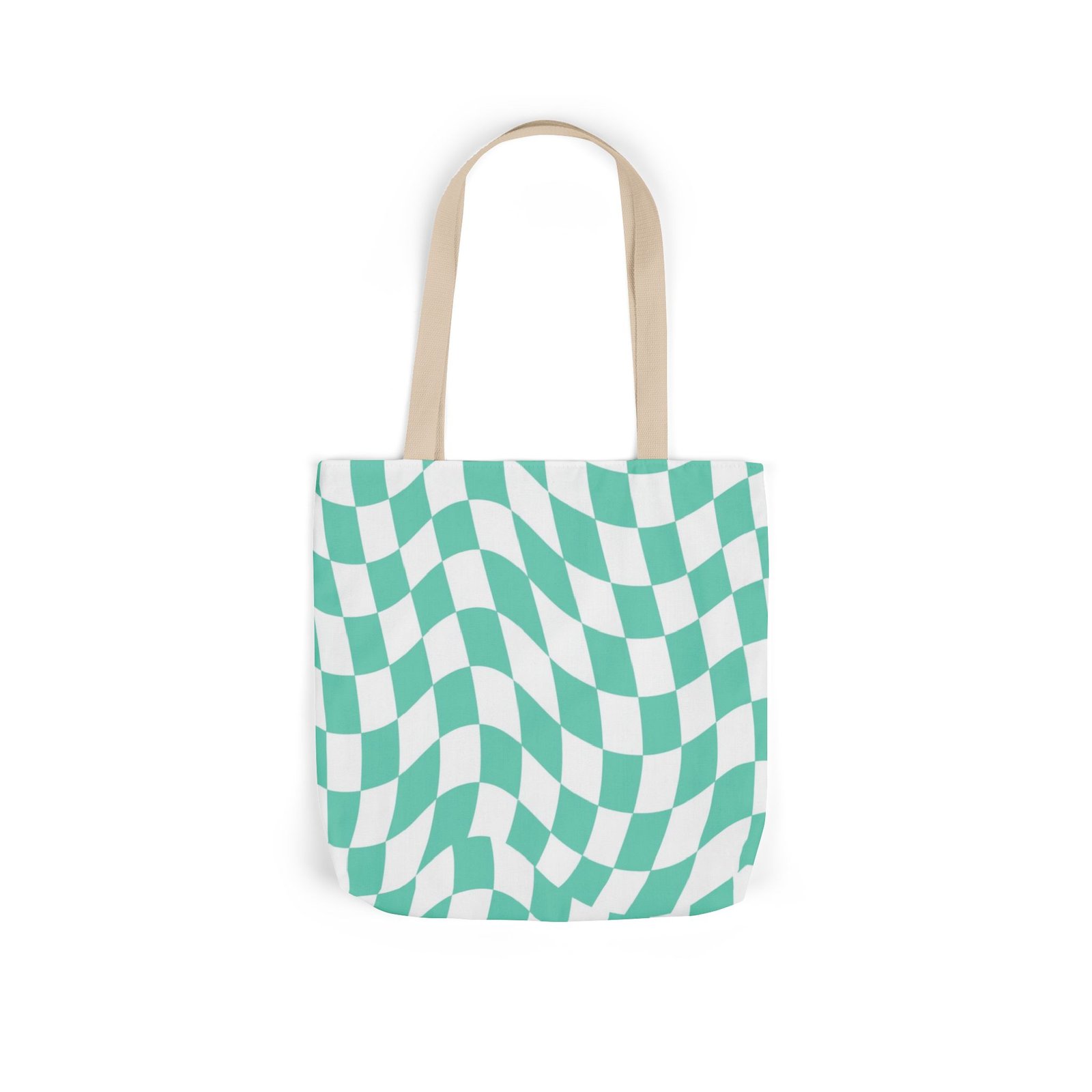 Trendy Checkered Canvas Tote Bag with 5-Color Straps, Eco-Friendly Shopping Bag, Stylish Beach Bag, Fashionable Gym Tote, Unique Gift Idea - Image 24