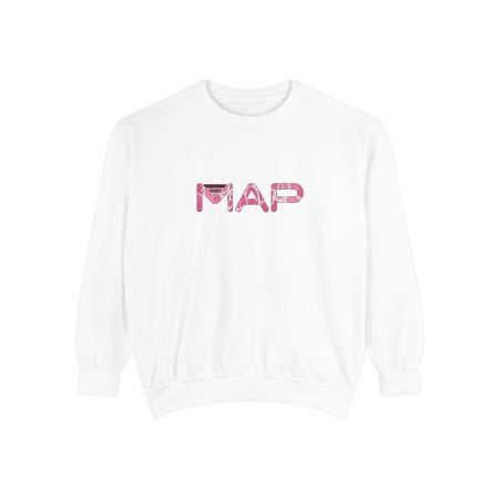 Map Graphic Unisex Sweatshirt, Cozy Casual Wear, Gift for Travelers, Map Lovers, Perfect for Fall, Explorers' Wardrobe