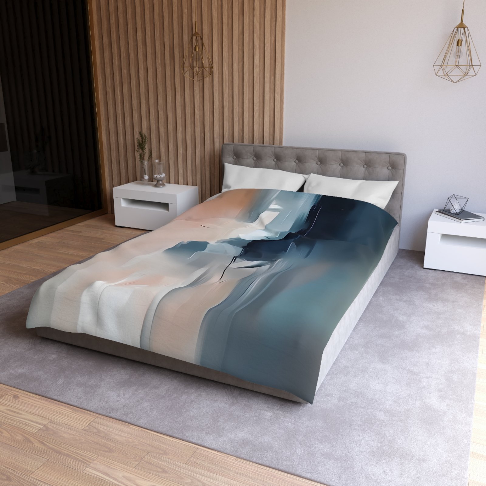 Artistic Microfiber Duvet Cover | Abstract Bedding | Cozy Bedroom Decor | Modern Home Decor | Gift for Art Lovers - Image 24