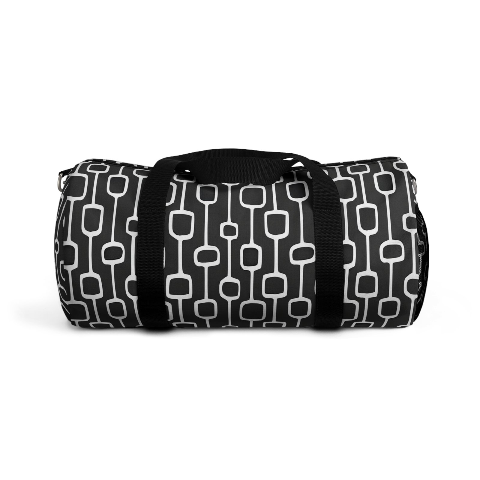 Stylish Black and White Duffel Bag for Travel, Gym, or Weekend Getaways | Great Gift for Adventurers, Athletes, and Students