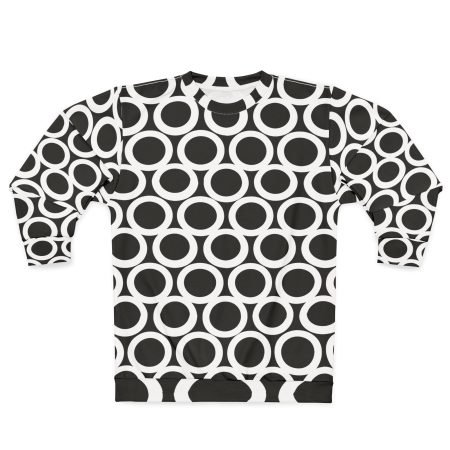 Chic Circle Pattern Unisex Sweatshirt, Cozy Fashion, Casual Outfit, Unique Gift, Trendy Streetwear, Year-Round Comfort
