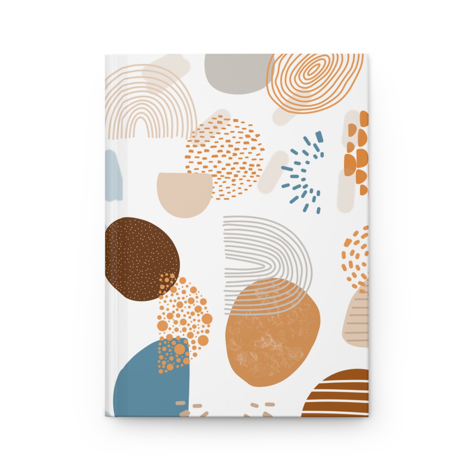 Matte Hardcover Journal with Abstract Design, Art Journal, Notebook, Gift for Writers, Unique Planner, Creative Journal, Study Organizer