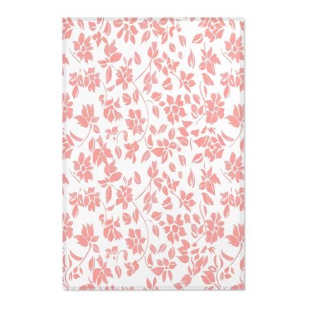 Floral Pink Area Rug - Elegant Home Decor, Cozy Living Space, Gift for Housewarming, Comfortable Bedroom, Boho Style