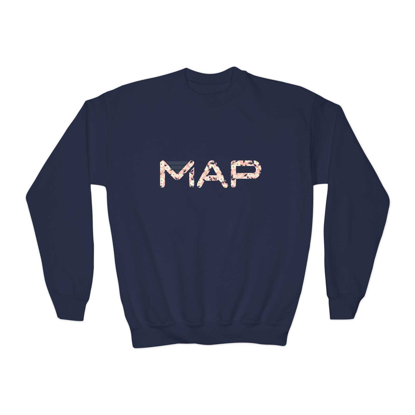 Youth Crewneck Sweatshirt with MAP Design - Cozy, Stylish Apparel for Teens and Kids, Gift Idea for Birthdays, Holidays, Back to School - Image 29
