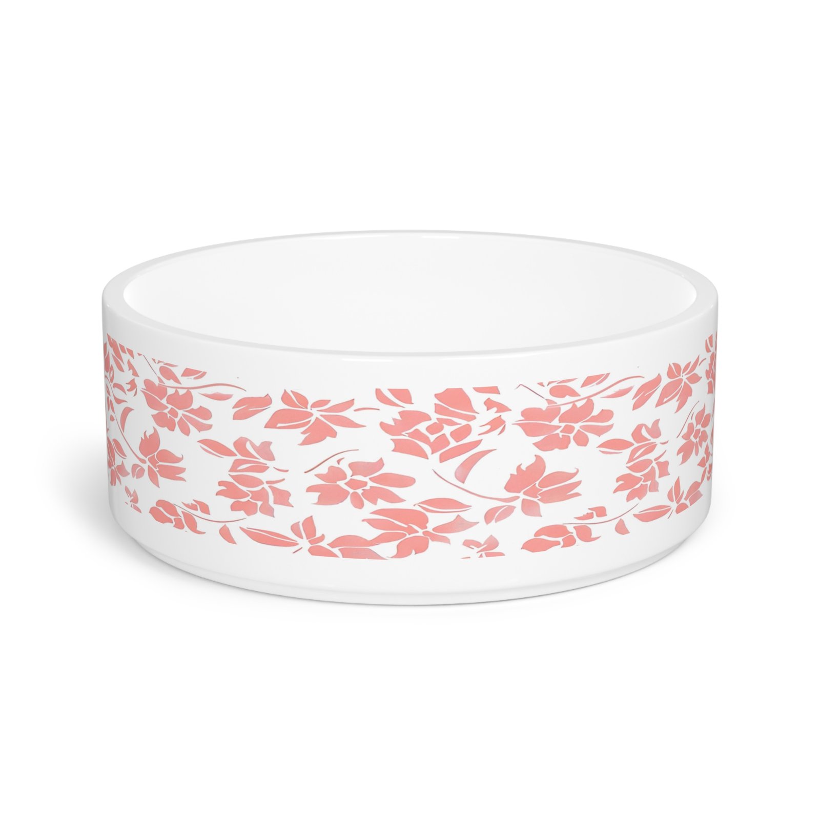 Floral Pet Bowl - Customizable Dog & Cat Dish, Pet Gift, Home Decor, Perfect for Pet Lovers, Stylish Pet Accessories