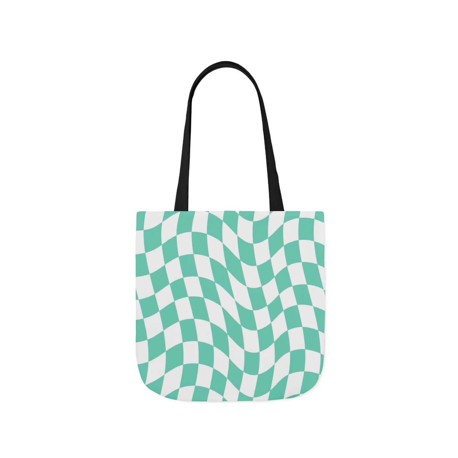 Trendy Checkered Canvas Tote Bag with 5-Color Straps, Eco-Friendly Shopping Bag, Stylish Beach Bag, Fashionable Gym Tote, Unique Gift Idea - Image 25