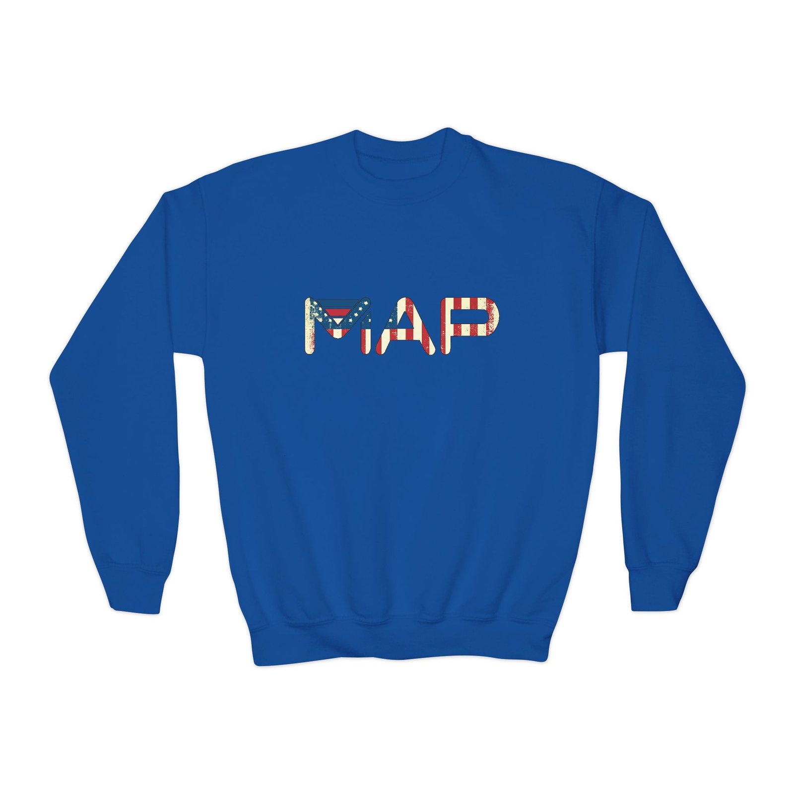 Patriotic Youth Crewneck Sweatshirt, Comfortable Sweatshirt for Kids, Summer BBQ, Memorial Day, Fourth of July, Gift for Teens - Image 25