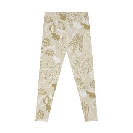 Delicious Dessert Pattern Leggings, Comfy Stretchy Pants for Baking Lovers, Casual Wear, Gift for Foodies, Summer Fitness Gear