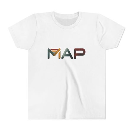 Youth Map Tee - Fun Short Sleeve, Comfortable Kids T-Shirt, Perfect for Playdates, Birthdays, School Events, Everyday Adventures