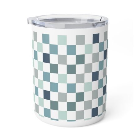 Chic Insulated Coffee Mug, 10oz | Modern Geometric Design, Perfect for Home or Office, Gift for Coffee Lovers, Stylish Drinkware