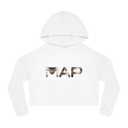 Stylish MAP Cropped Sweatshirt, Trendy Hoodie, Casual Wear, Gift for Her, Streetwear Fashion