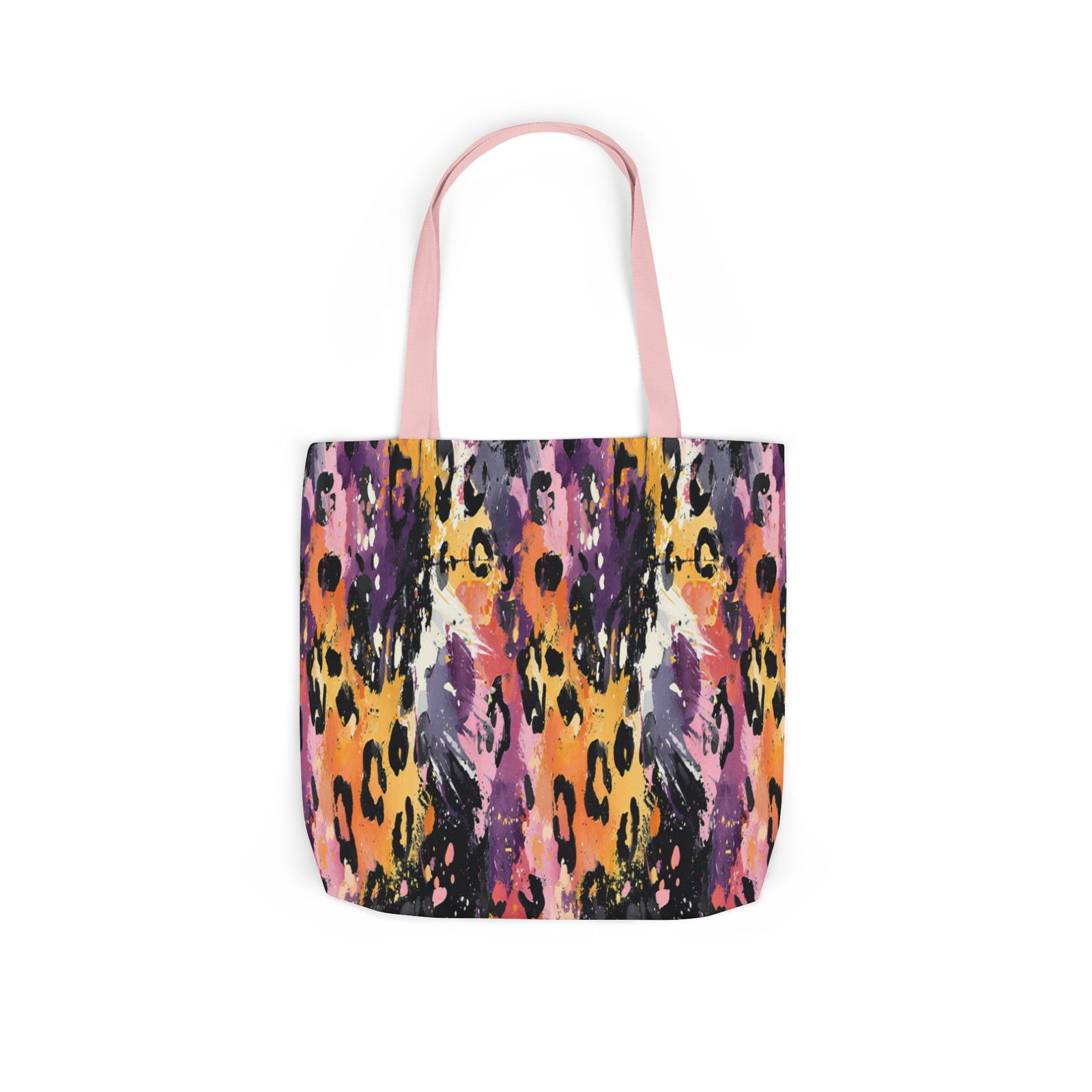 Vibrant Leopard Print Canvas Tote Bag, Colorful Shopping Bag, Stylish Everyday Tote, Eco-Friendly Gift, Beach or Grocery Bag - Image 56