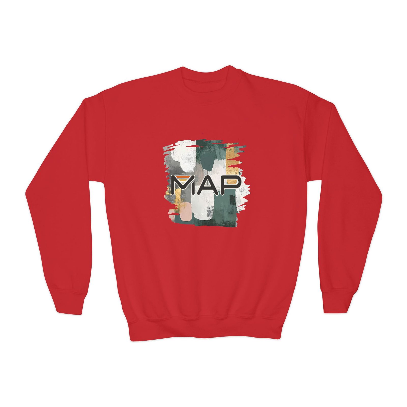 Stylish Youth Crewneck Sweatshirt with Abstract Map Design, Cozy Pullover for Teens and Kids, Perfect Gift for Holidays and Everyday Wear - Image 33