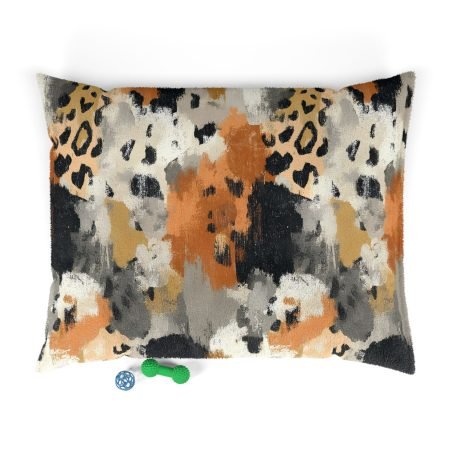 Stylish Pet Bed with Chic Animal Print, Cozy Dog/Cat Bed, Modern Pet Furniture, Gift for Pet Lovers, Animal-Themed Home Decor