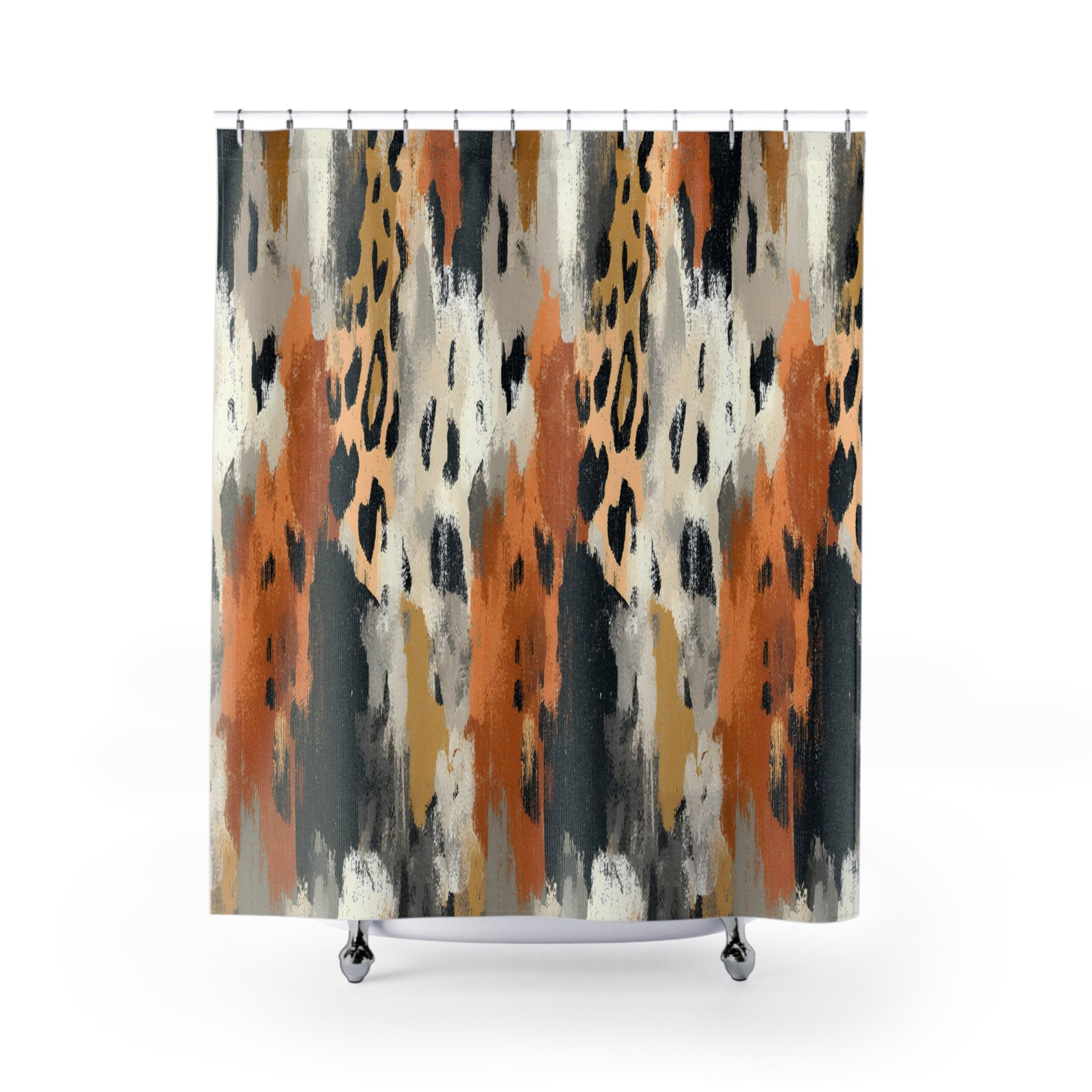 Bold Abstract Animal Print Shower Curtains - Modern Bathroom Decor, Boho Style, Unique Home Accessory, Gift for Homeowners