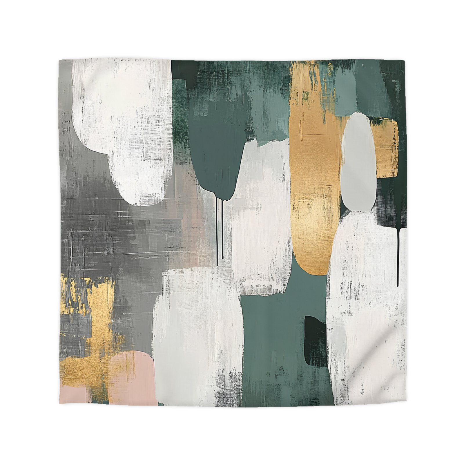 Chic Abstract Microfiber Duvet Cover, Modern Bedding, Minimalist Decor, Cozy Bedroom, Contemporary Design, Home Makeover - Image 10