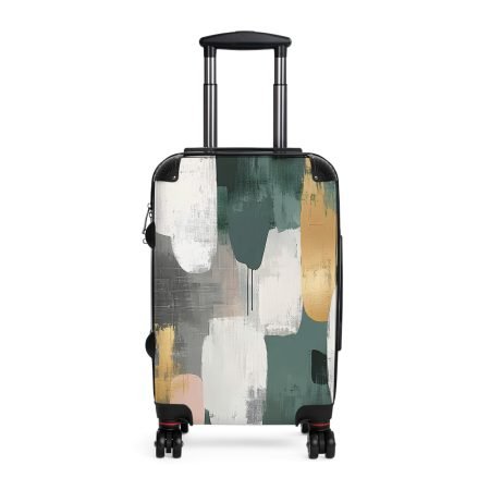 Artistic Carry-On Luggage - Modern Travel Suitcase with Abstract Design, Stylish Luggage, Travel Bags, Vacation Essentials, Unique Gift
