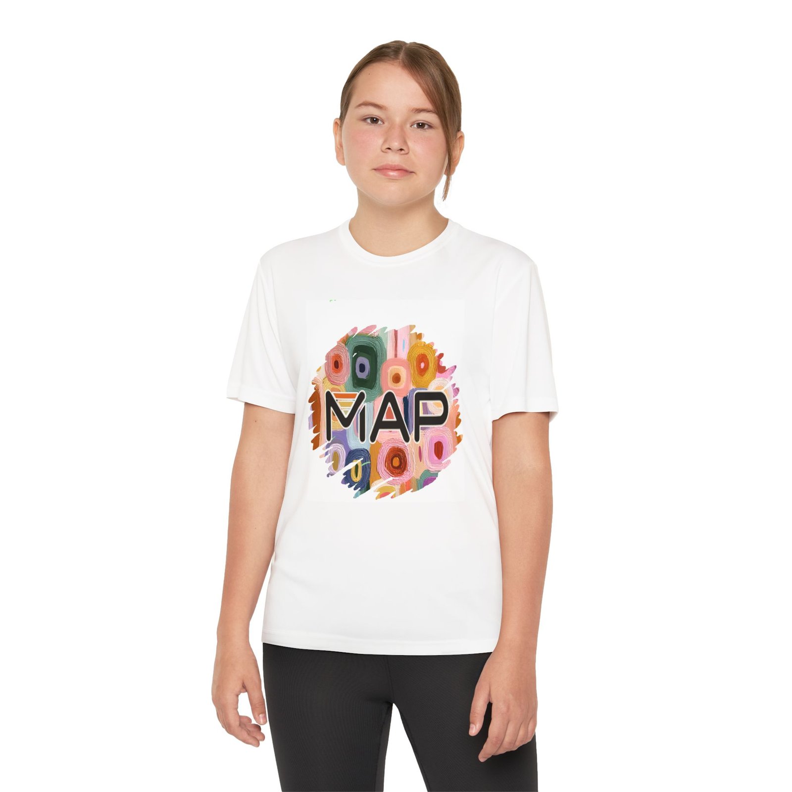 Youth Competitor Tee - Colorful Map Design, Unisex Kids T-Shirt, Perfect for Active Youth, Birthday Gift, Summer Casual Wear - Image 4